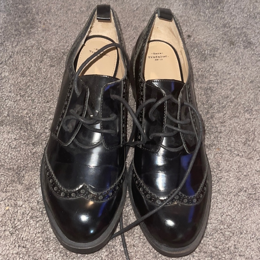 Black loafers